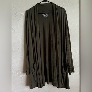 Torrid olive green super soft knit cardigan